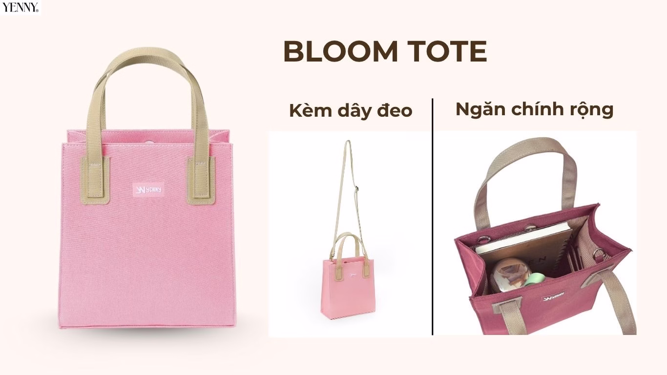 Túi tote nhỏ gọn vải canvas - Bloom Tote