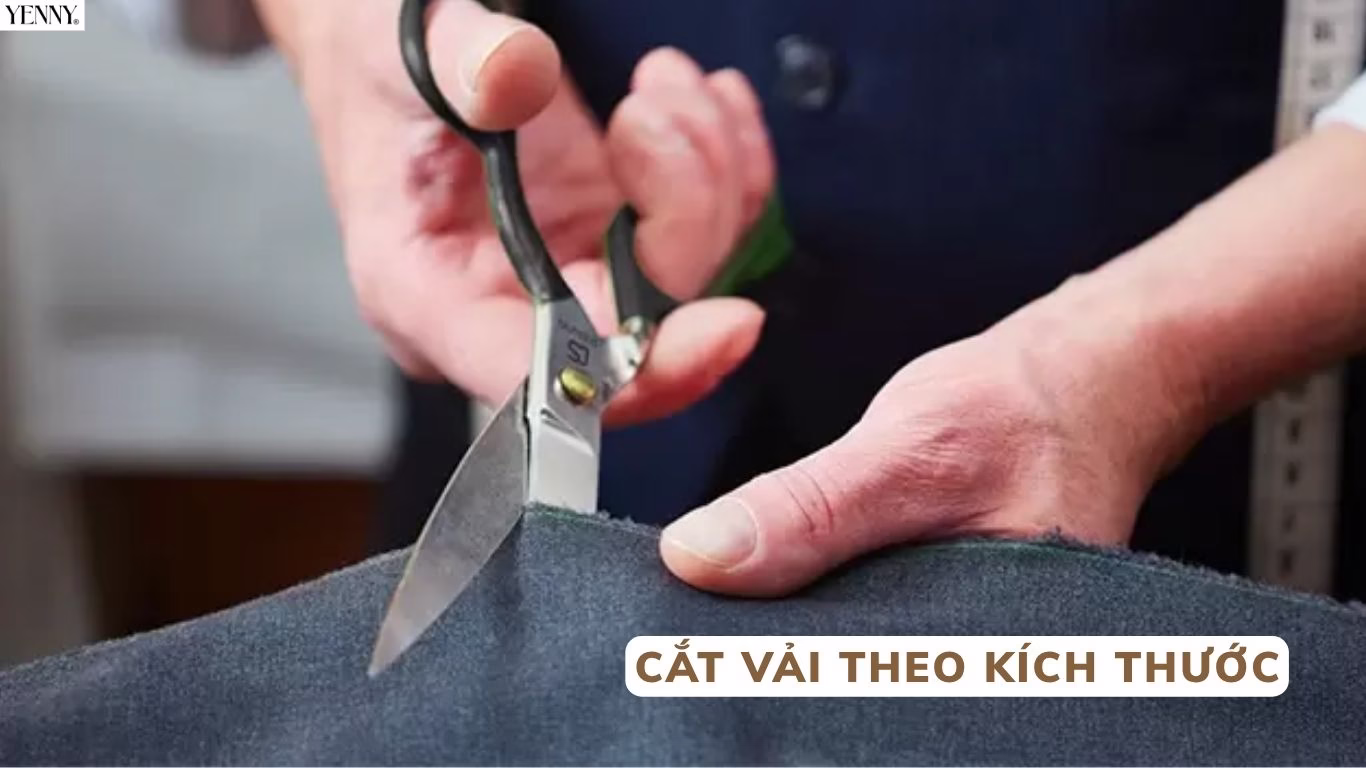Cắt vải theo kích thước