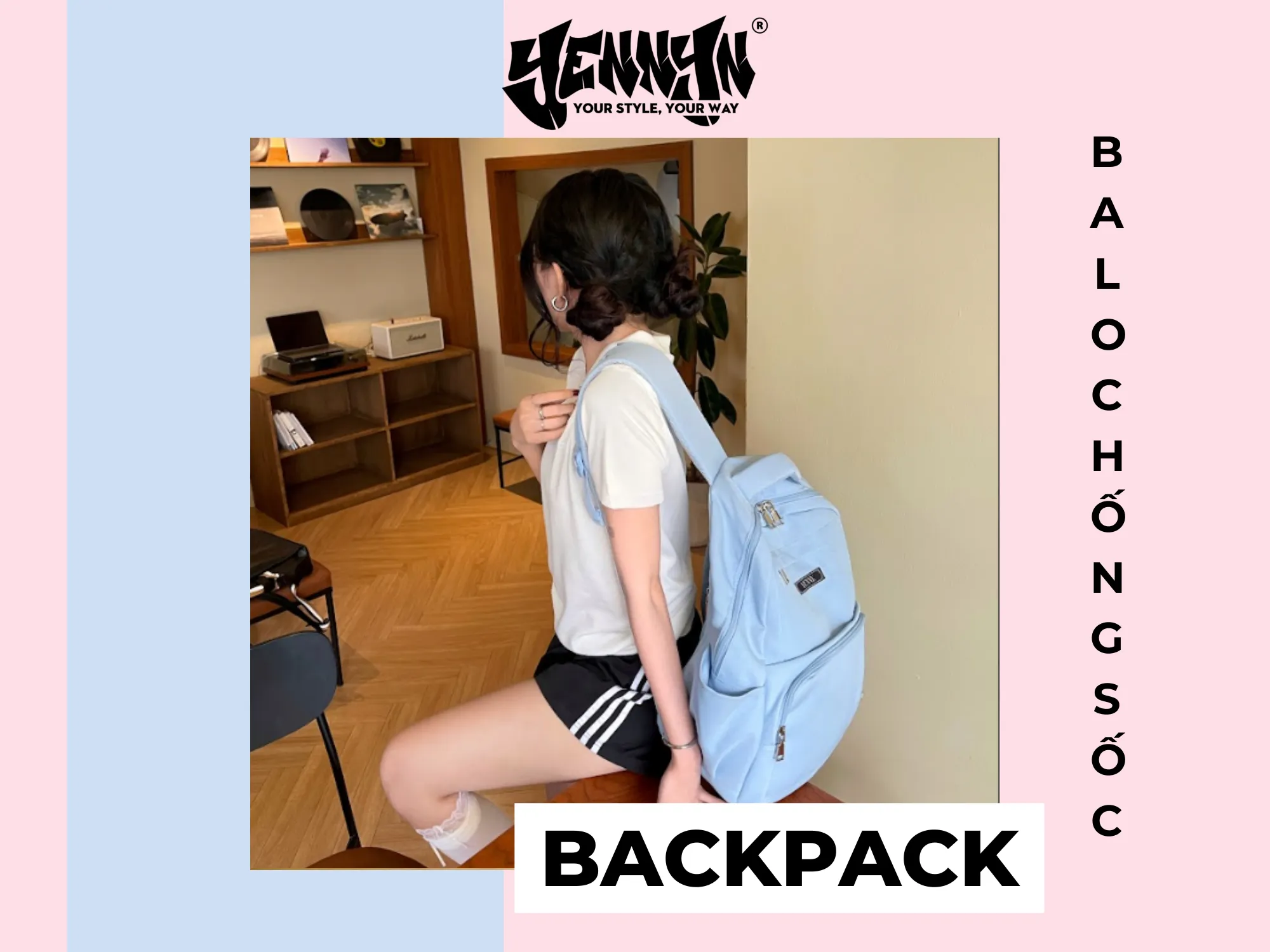 Phong cách thời trang hiện đại từ chiếc balo laptop nữ chống sốc dành cho nàng