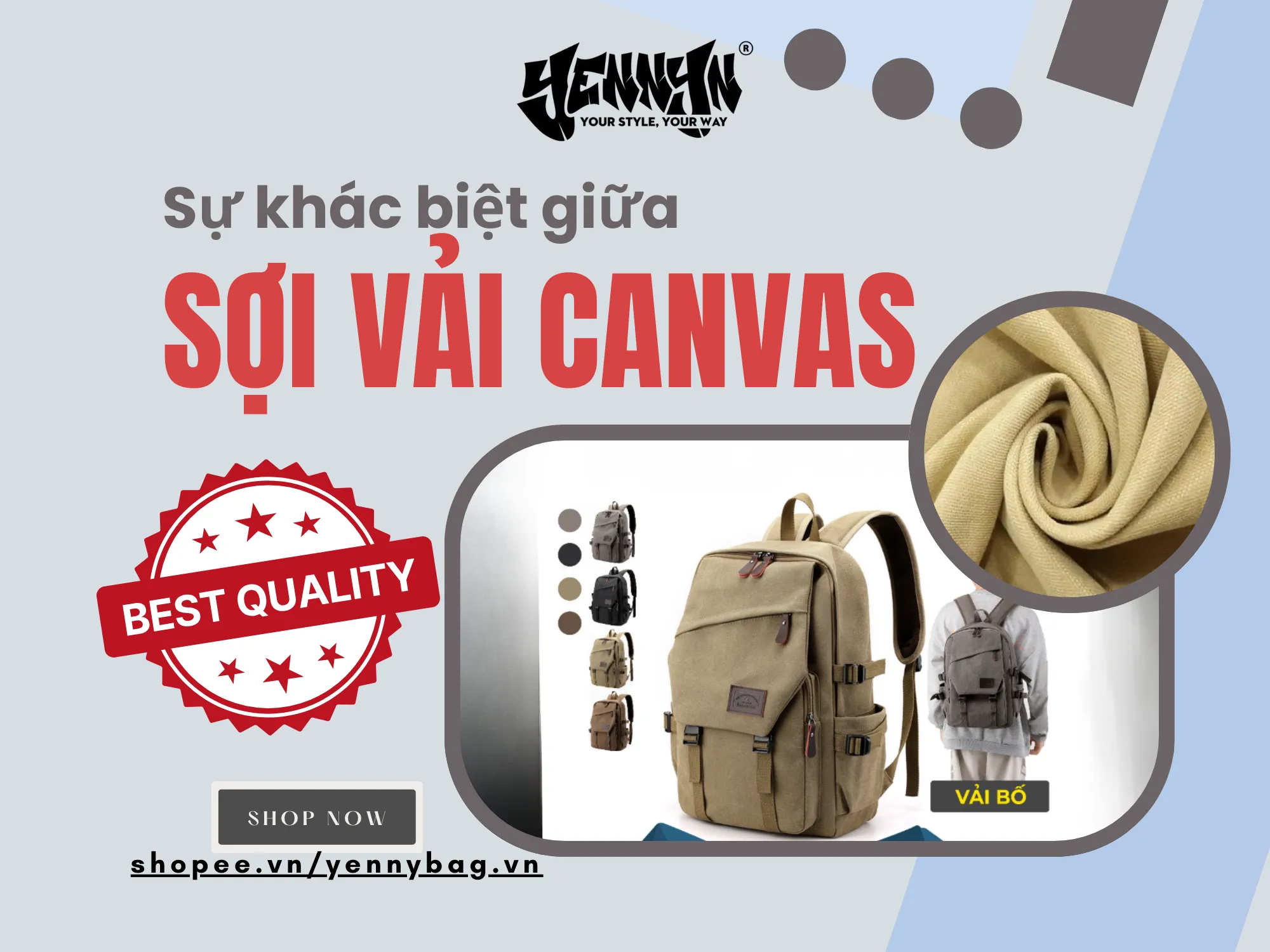 Giải đáp thực tế về việc Balo vải canvas có bền không?