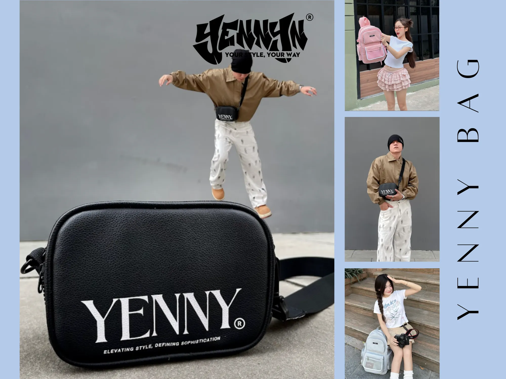 Thông qua mẫu mã và thiết kế sẽ biết được thương hiệu Yenny Bag có tốt không