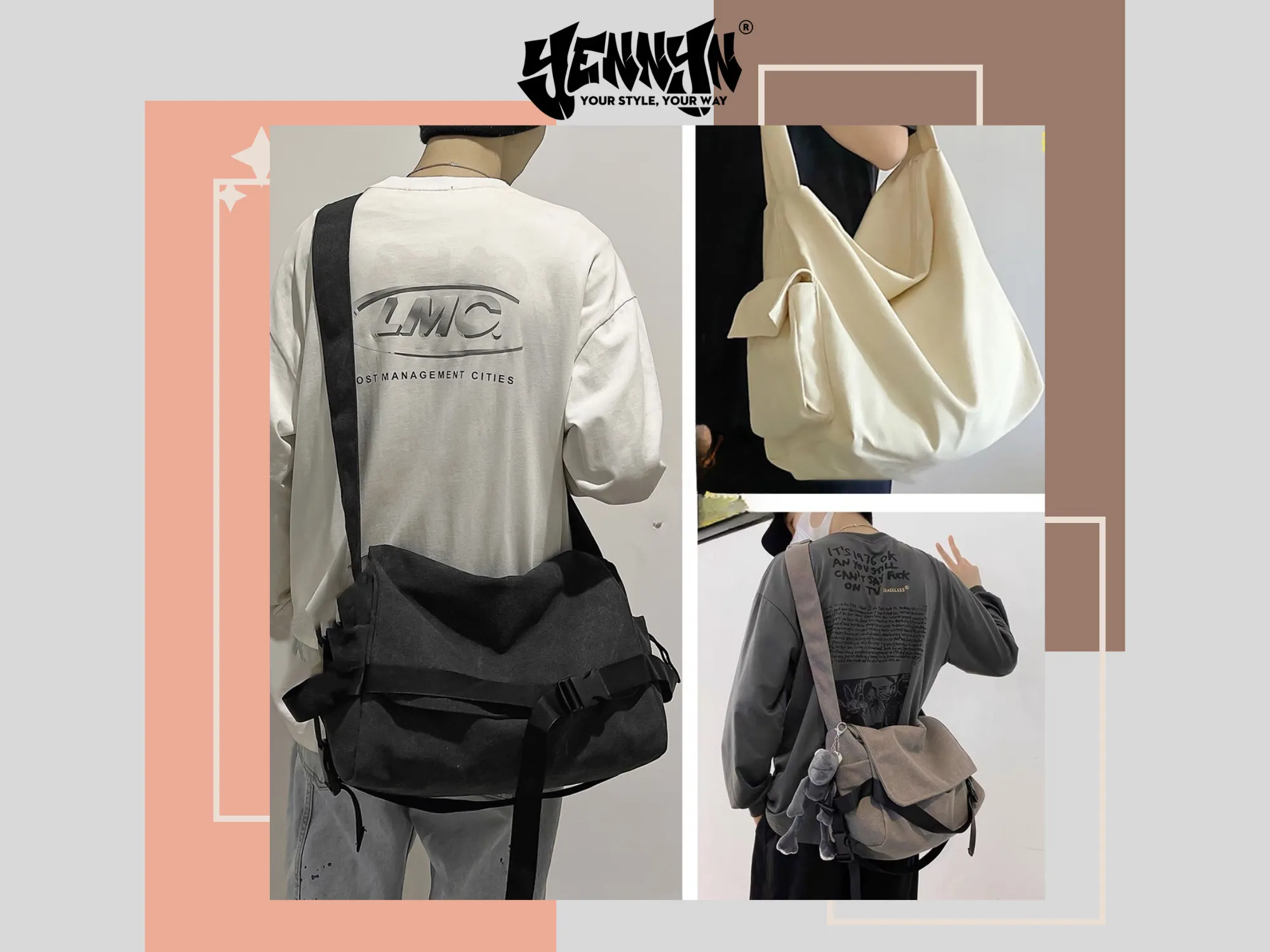 Tại sao túi tote vải canvas đeo chéo trở thành "cơn sốt" đối với giới trẻ?