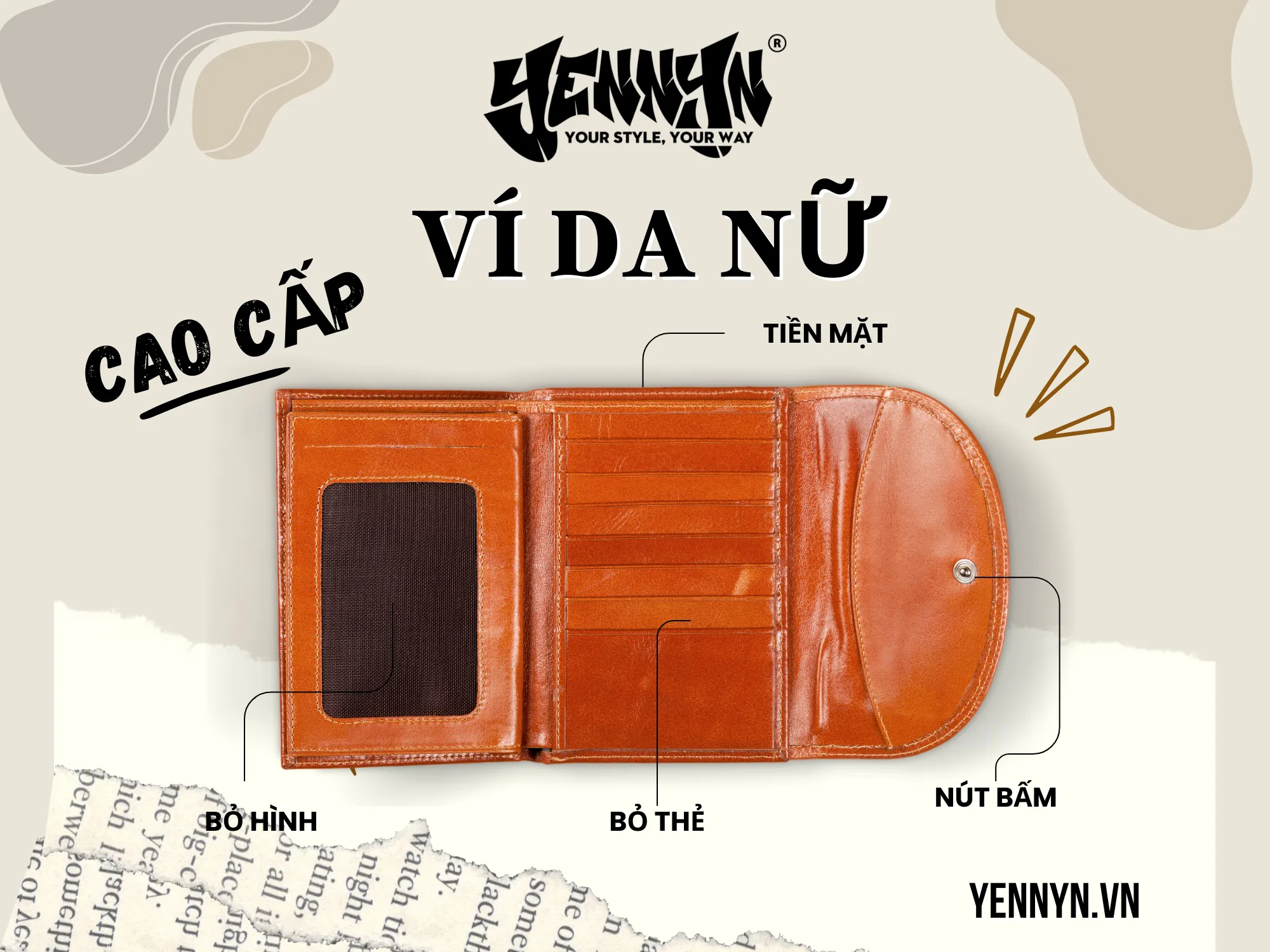 Trải nghiệm sự sang trọng từ những mẫu ví da nữ cao cấp thiết kế mới