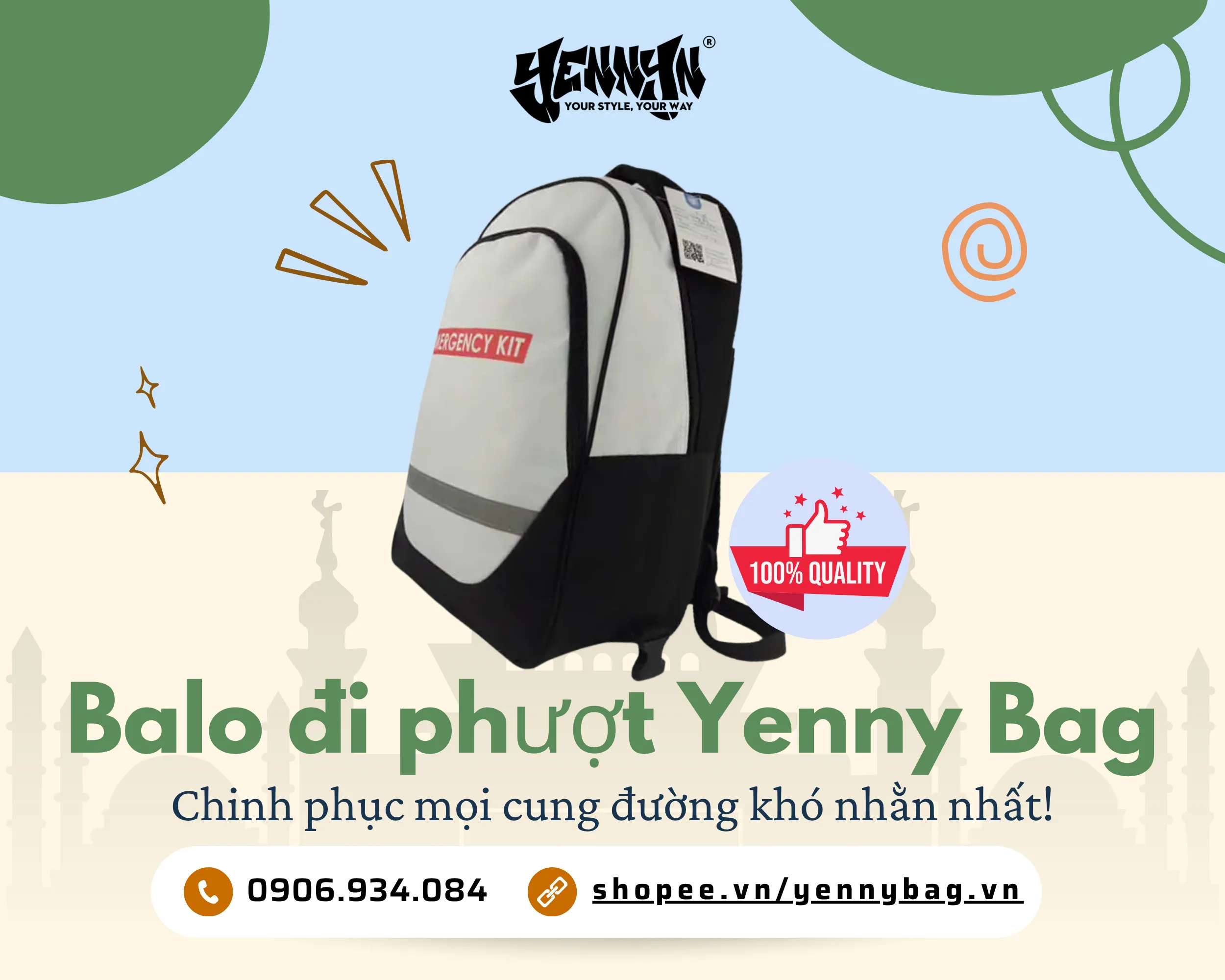 Cùng Yenny Bag mang Balo đi phượt chinh phục mọi cung đường khó nhằn nhất
